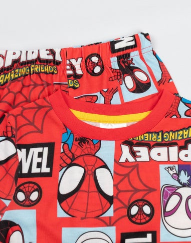 Spidey & His Amazing Friends Kids Blue Long Pyjama Set Pack of 2 (18mnths-6yrs)