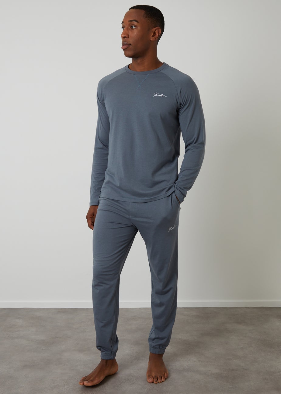 Threadbare Grey Sweatshirt & Jogger Lounge Set
