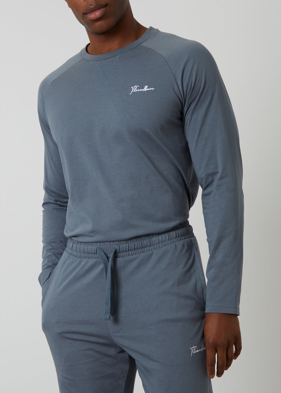 Threadbare Grey Sweatshirt & Jogger Lounge Set