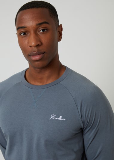 Threadbare Grey Sweatshirt & Jogger Lounge Set