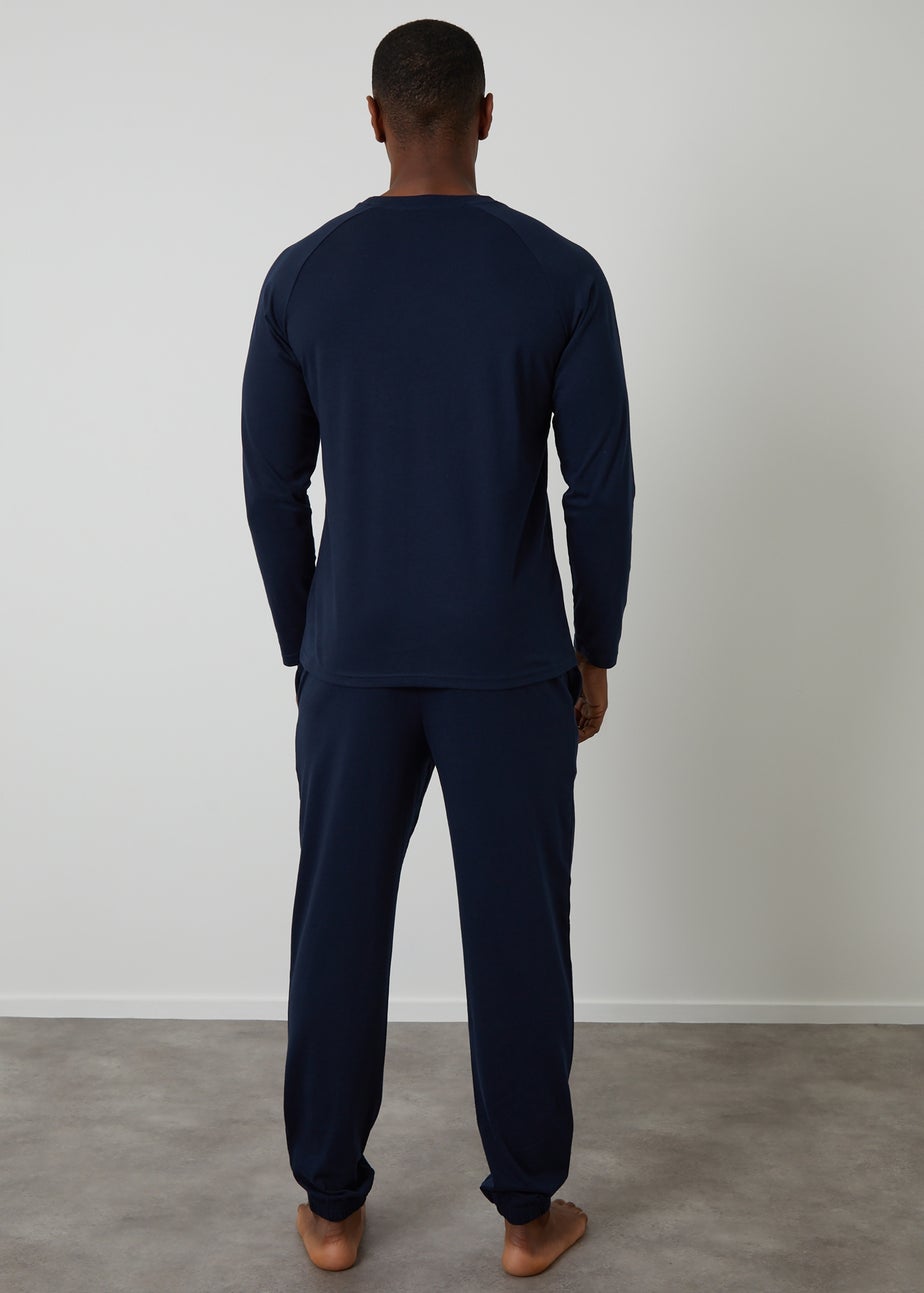 Threadbare Navy Sweatshirt & Jogger Lounge Set