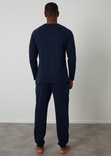 Threadbare Navy Sweatshirt & Jogger Lounge Set