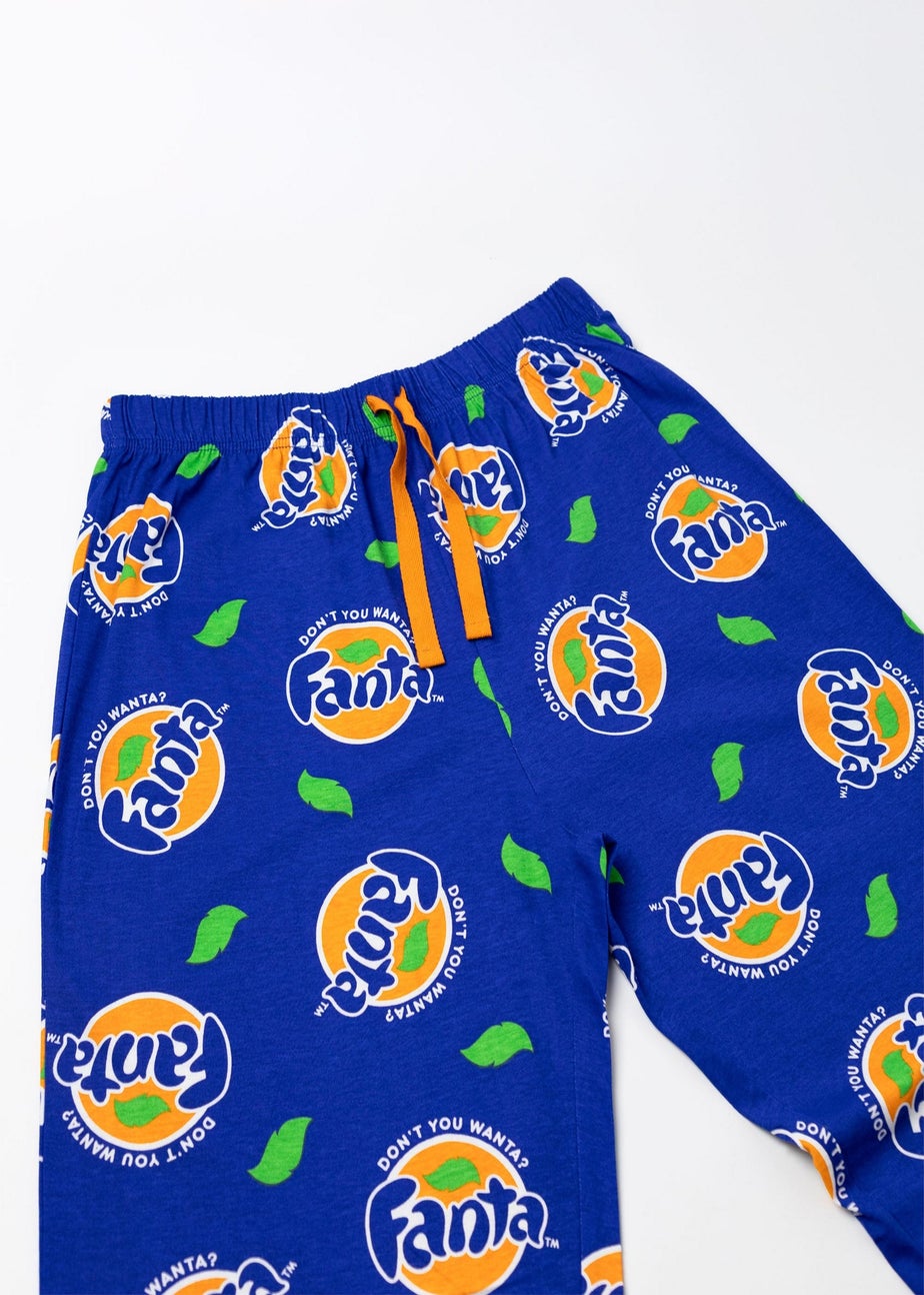 Coca Cola Fanta Logo Blue Lounge Pants