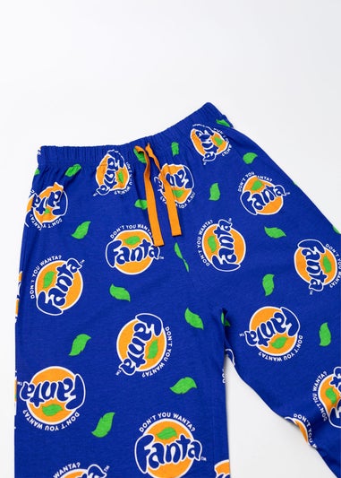 Coca Cola Fanta Logo Blue Lounge Pants