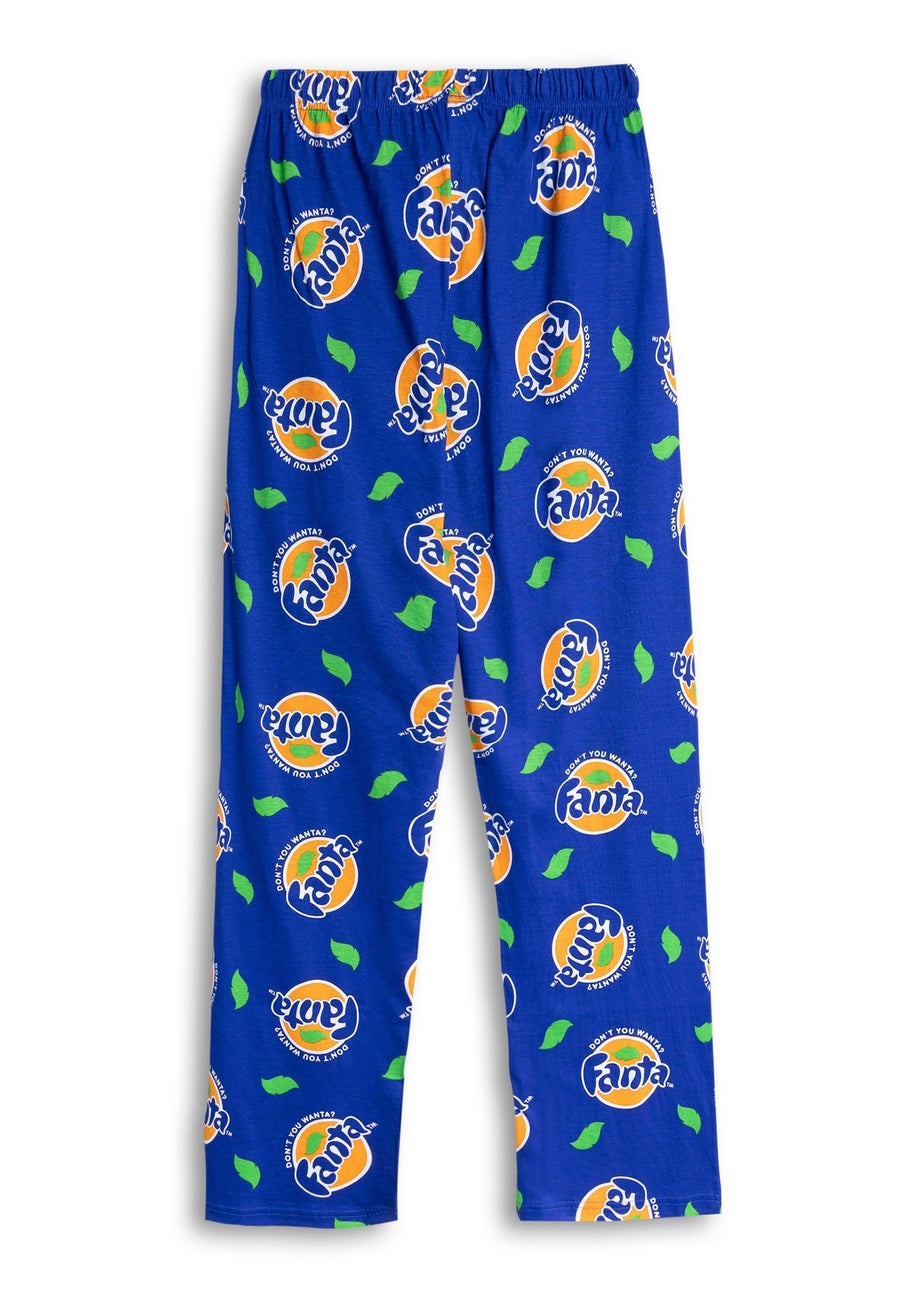 Coca Cola Fanta Logo Blue Lounge Pants
