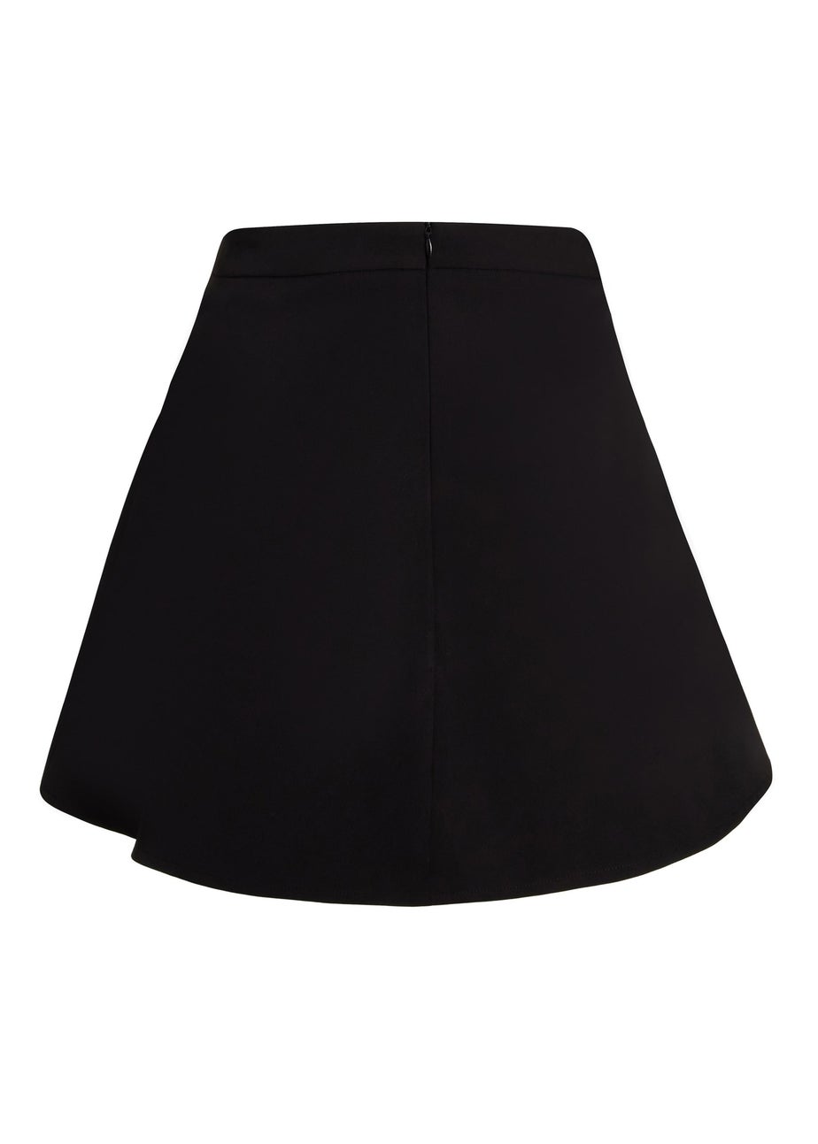 Quiz Black Embellished A-Line Skirt