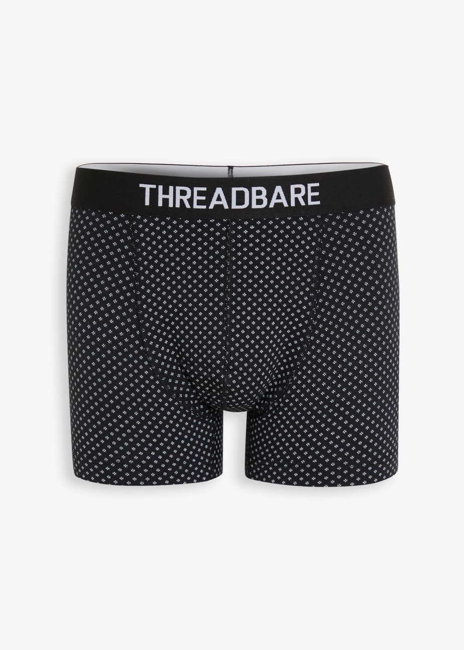 Threadbare 3-Pack Printed Hipster Fit Boxer Shorts