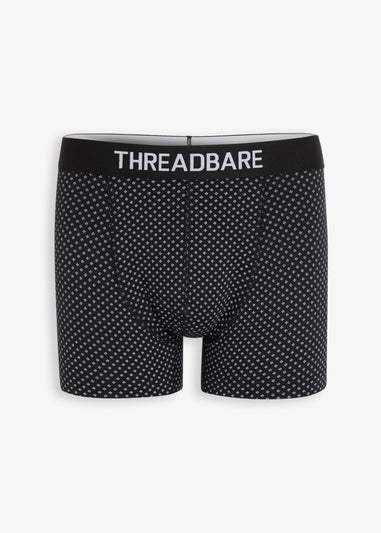 Threadbare 3-Pack Printed Hipster Fit Boxer Shorts