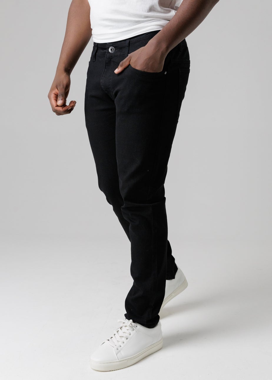 Tokyo Laundry Black Slim Fit Cotton Blend Jeans