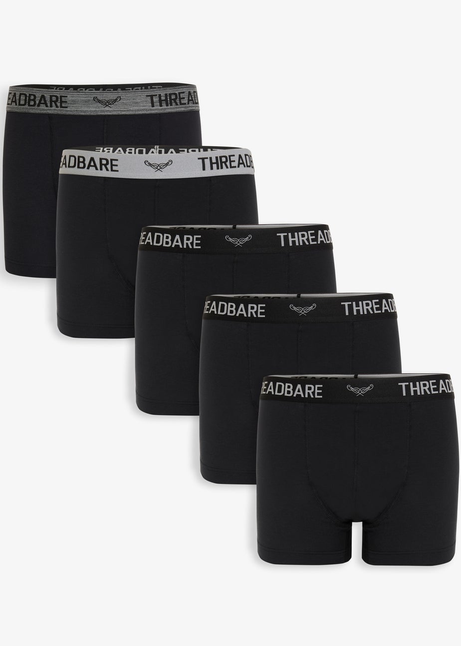 Threadbare 5-Pack Hipster Fit Boxer Shorts