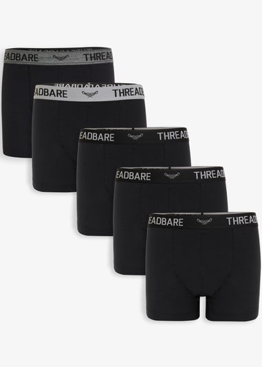 Threadbare 5-Pack Hipster Fit Boxer Shorts