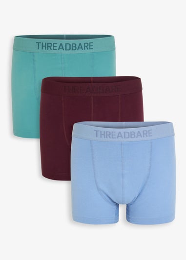 Threadbare 3-Pack Hipster Fit Boxer Shorts