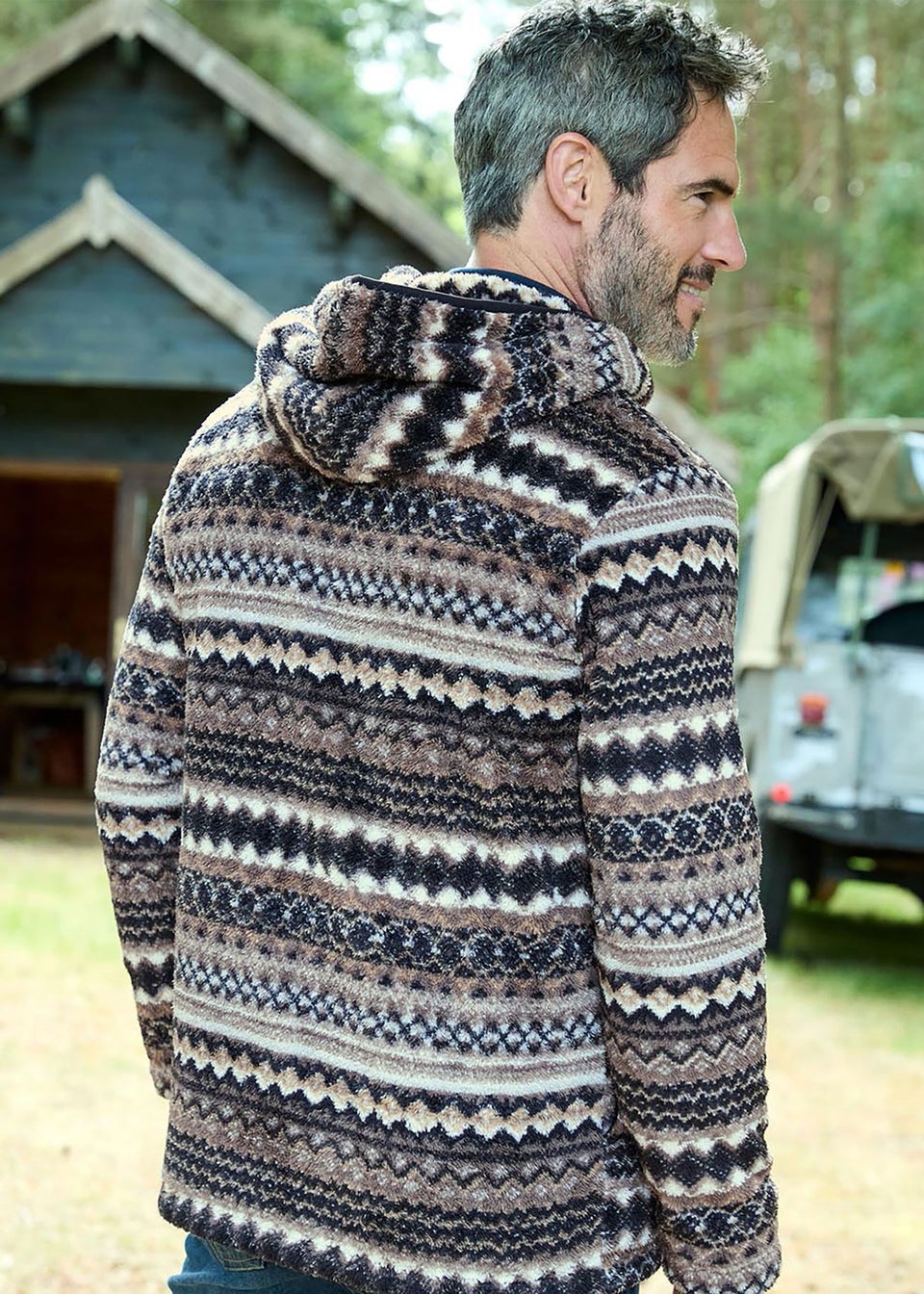 Cotton Traders Cappucino Soft Half Zip Fleece Top