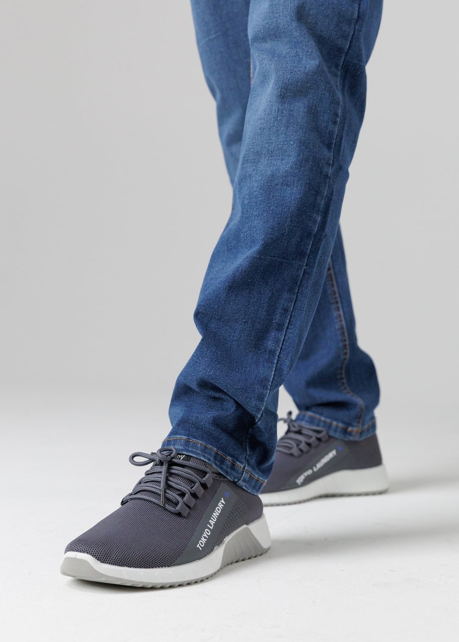 Tokyo Laundry Grey Lightweight Textile Trainers