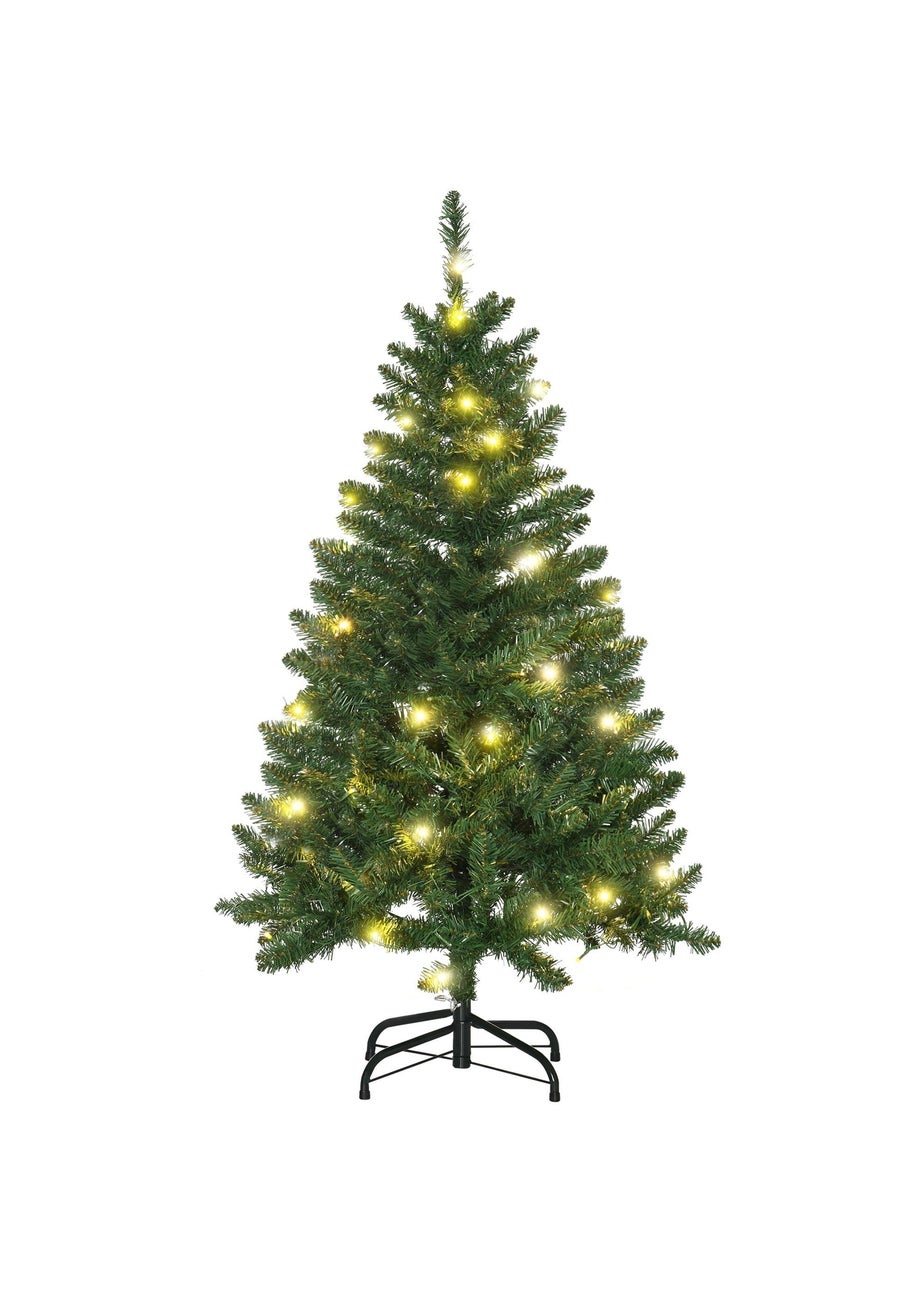 HOMCOM 4FT Pre-Lit Christmas Tree