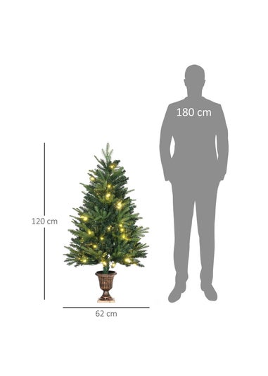 HOMCOM 4FT Pre-Lit Christmas Tree