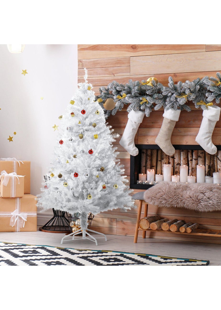 HOMCOM 5FT White Decor Christmas Tree