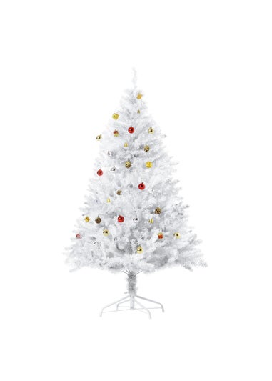 HOMCOM 5FT White Decor Christmas Tree