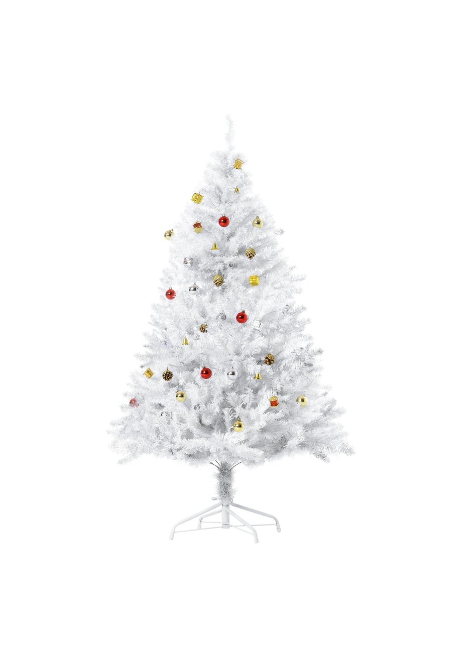 HOMCOM 5FT White Decor Christmas Tree