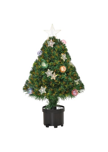 HOMCOM 2FT Fibre Optic Christmas Tree