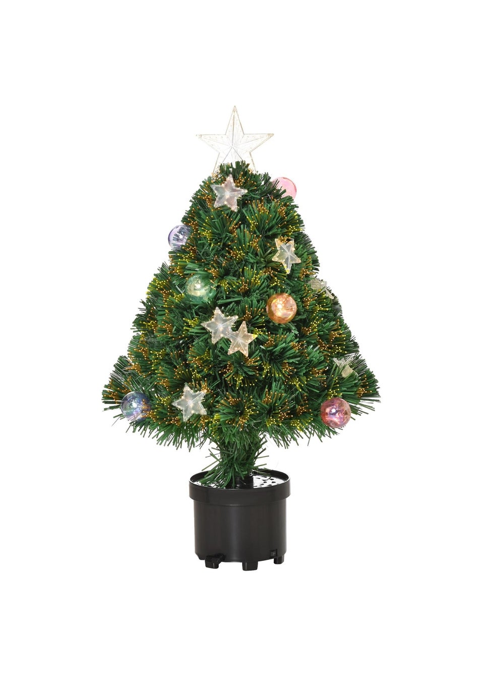 HOMCOM 2FT Fibre Optic Christmas Tree
