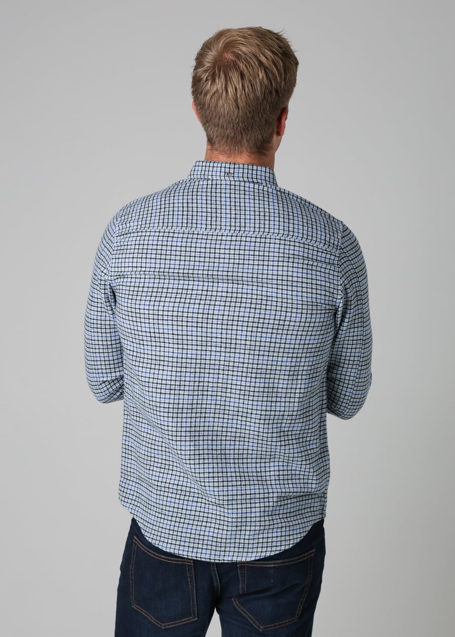 Tokyo Laundry Blue Cotton Printed Long Sleeve Shirt