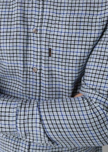 Tokyo Laundry Blue Cotton Printed Long Sleeve Shirt