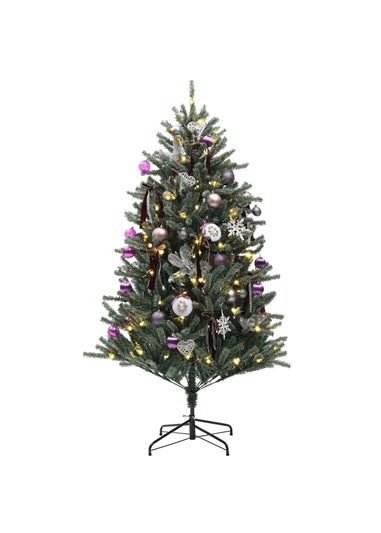 HOMCOM 6FT Pre-Lit Christmas Tree
