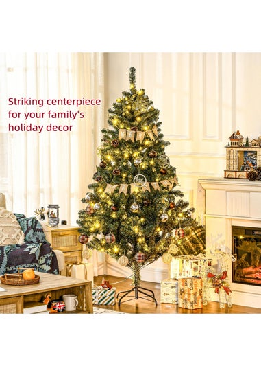 HOMCOM 6FT Auto Open Christmas Trees