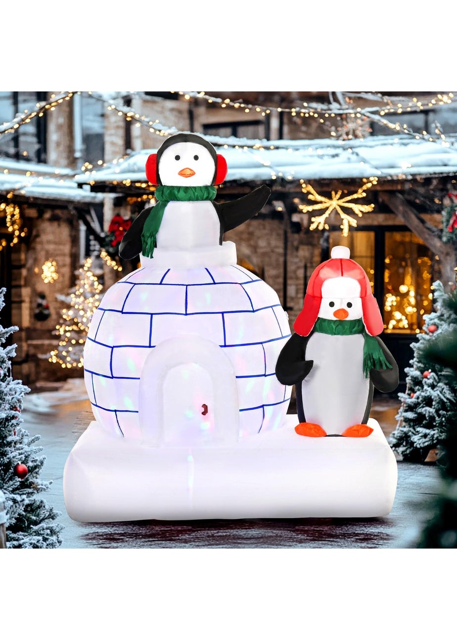 HOMCOM 5FT Igloo Christmas Inflatable