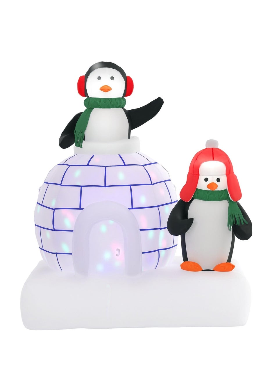 HOMCOM 5FT Igloo Christmas Inflatable