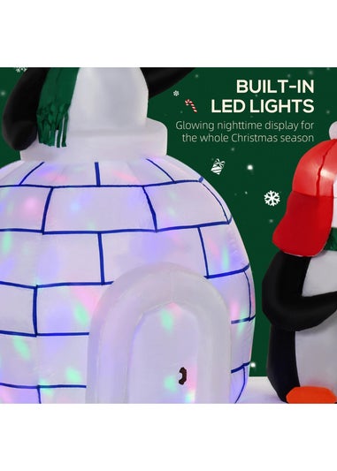 HOMCOM 5FT Igloo Christmas Inflatable