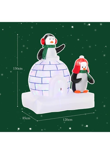 HOMCOM 5FT Igloo Christmas Inflatable