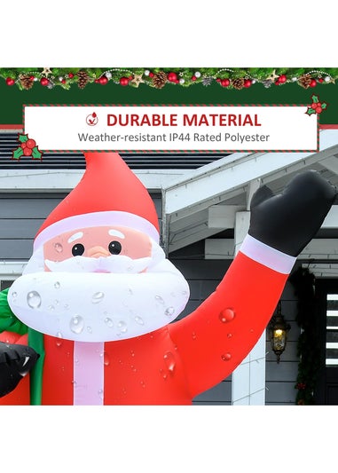 HOMCOM 8FT Santa Sack Christmas Inflatable