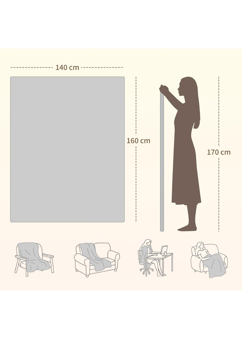 HOMCOM Electric Blanket, 24-42 Degrees Celsius 180L x 130W