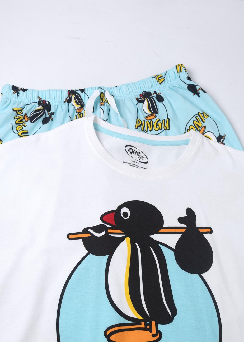 Pingu Character Blue Shortie Pyjama Set