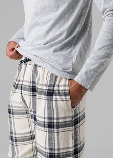 Tokyo Laundry Grey Cotton Crew Neck Pyjama Set