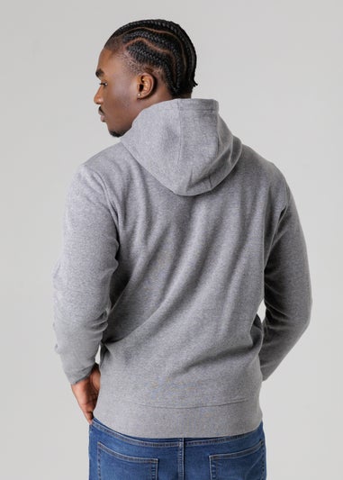 Tokyo Laundry Grey Cotton Blend Zip-Through Hoody