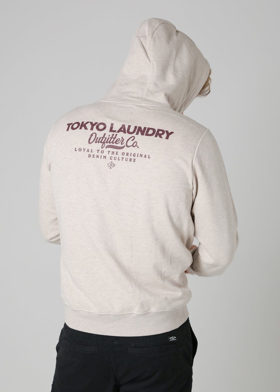 Tokyo Laundry Natural Cotton Blend Drawcord Hoody