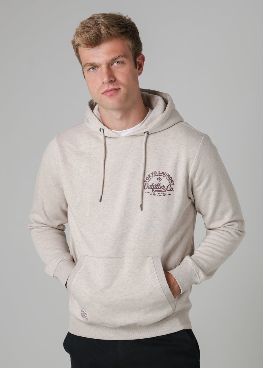 Tokyo Laundry Natural Cotton Blend Drawcord Hoody