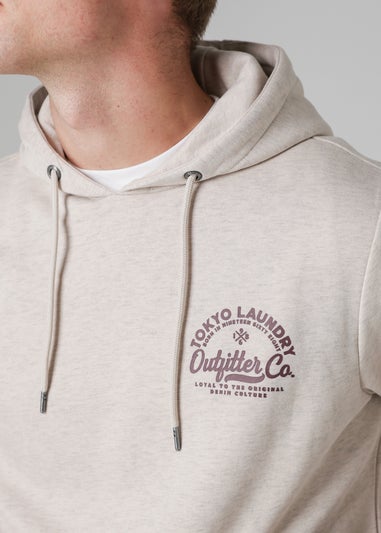 Tokyo Laundry Natural Cotton Blend Drawcord Hoody