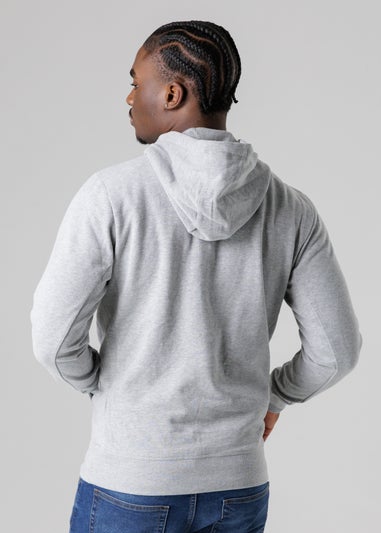Tokyo Laundry Light Grey Cotton Blend Drawcord Hoody