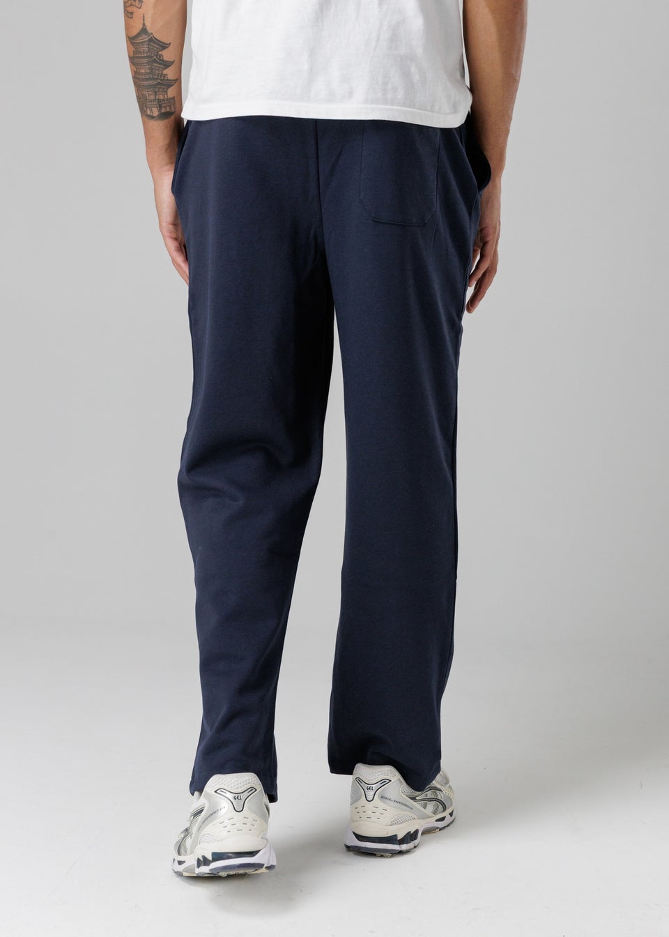 Tokyo Laundry Navy Cotton Blend Relaxed Fit Joggers