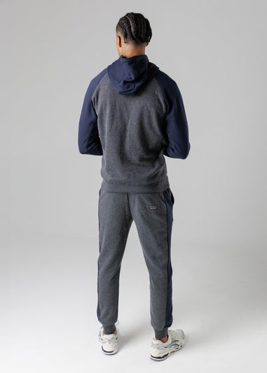 Tokyo Laundry Charcoal Cotton Blend Zip-Through Hoody & Jogger Set