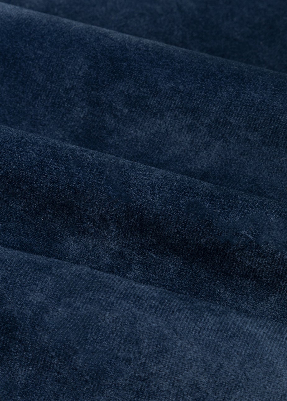 Furn The Ultimate Velvet Room Darkening Pencil Pleat Curtain Pair Royal