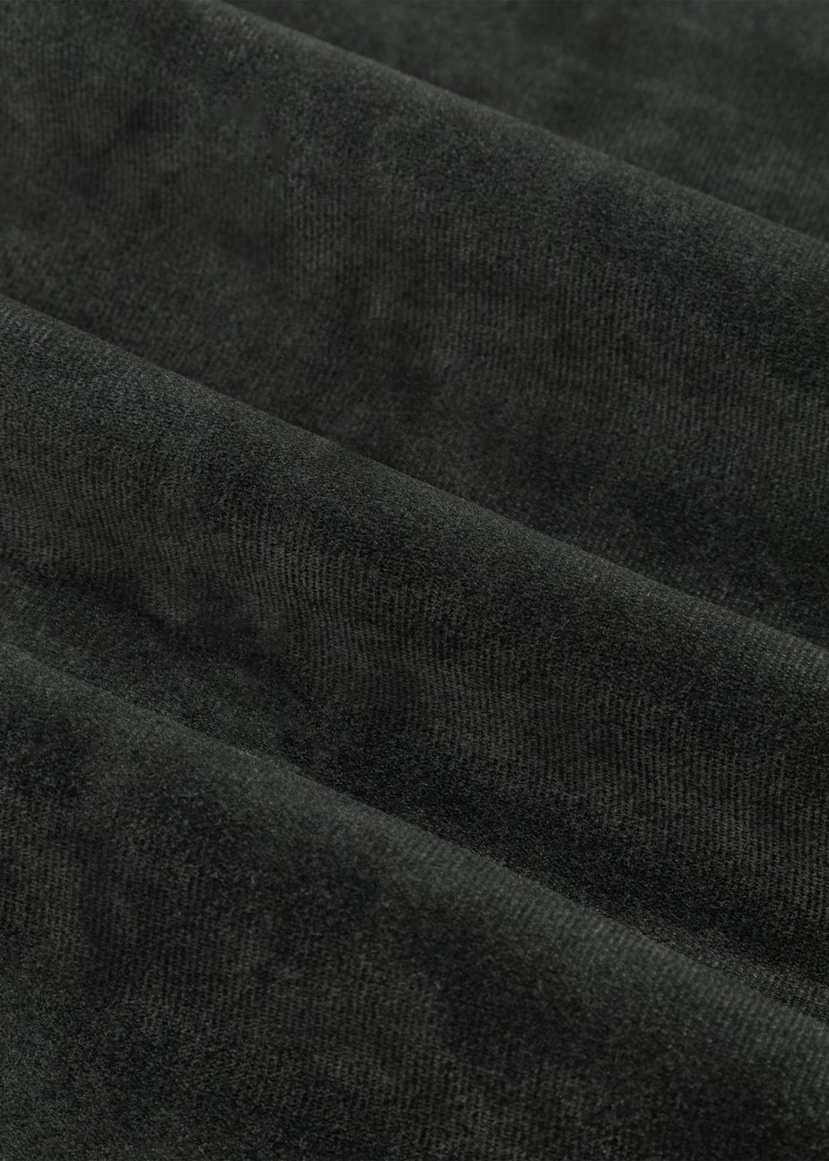 Furn The Ultimate Velvet Room Darkening Eyelet Curtain Pair Black