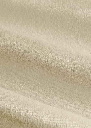 Furn The Ultimate Velvet Room Darkening Eyelet Curtain Pair Natural