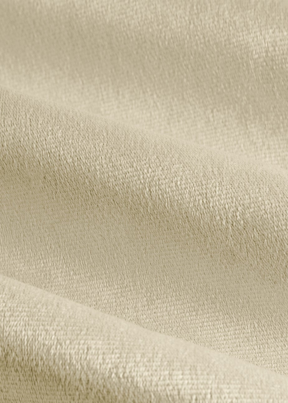 Furn The Ultimate Velvet Room Darkening Eyelet Curtain Pair Natural