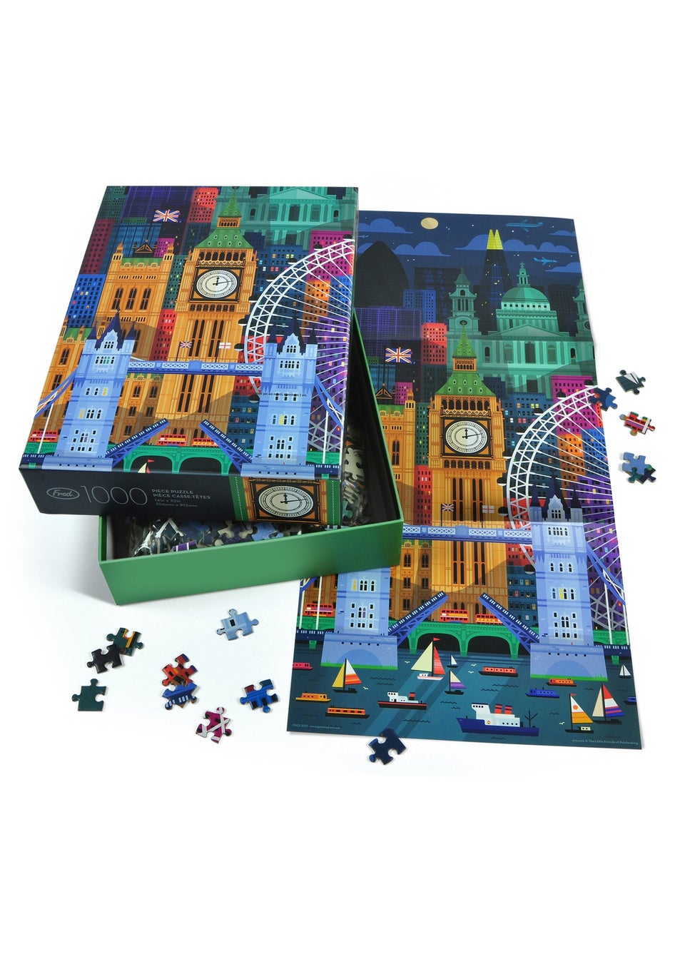 Fred London Multi-coloured Puzzle 1000pc
