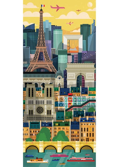 Fred Multi-coloured Paris Puzzle 1000pc